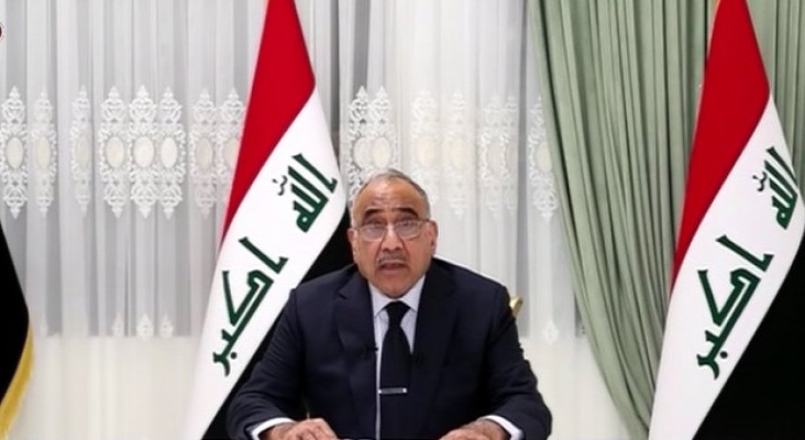 پیام عادل عبدالمهدی نخست وزیر عراق در پیام زنده تلویزیونی خطاب به مردم کشورش