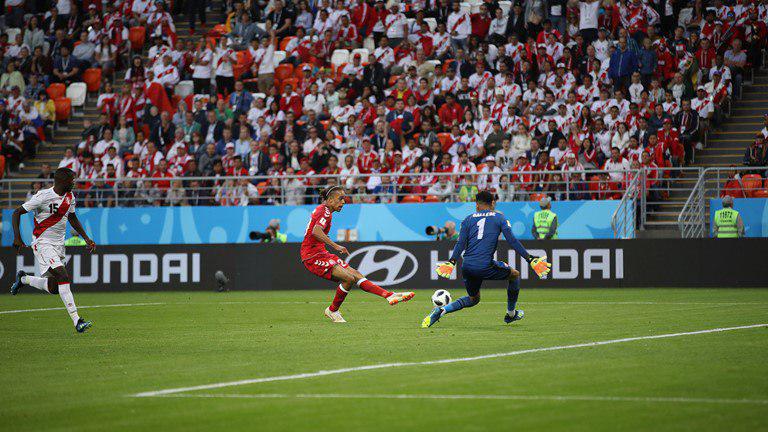 پرو 0 - 1 دانمارک؛ برتری شاگردان هاریده در شب درخشش اشمایکل
