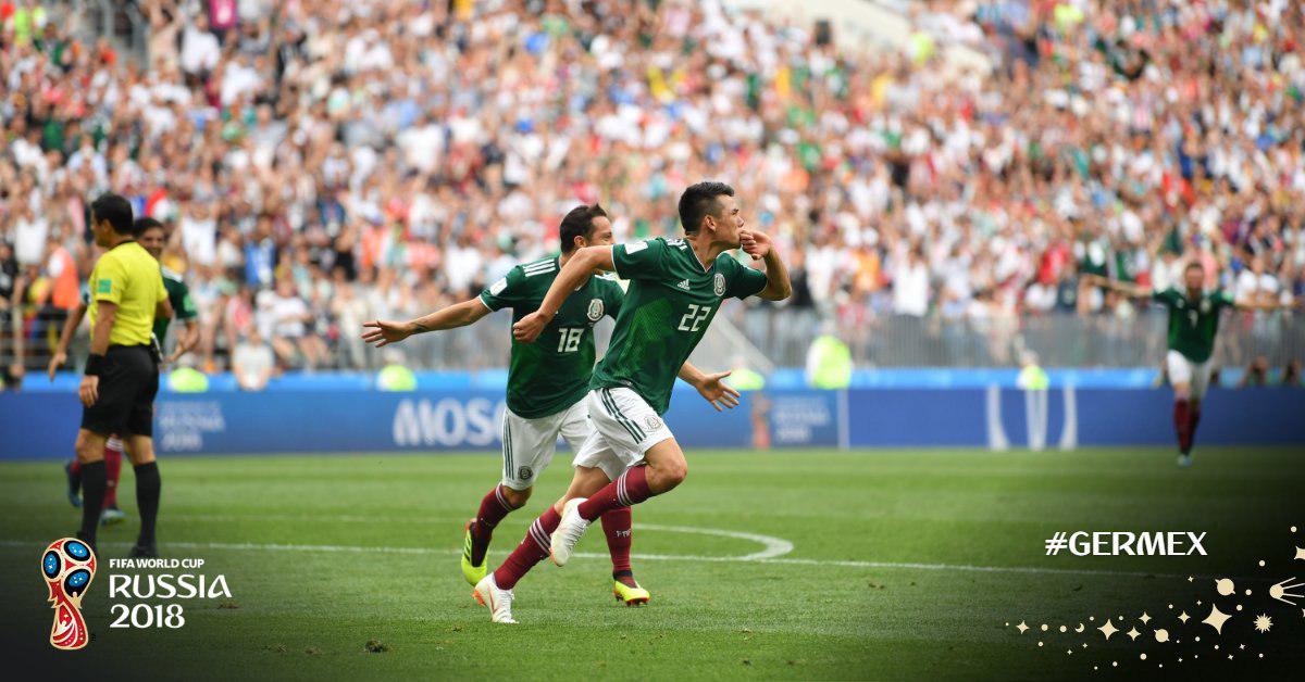 مکزیک 1  - آلمان 0؛ مکزیک با شکست مدافع عنوان قهرمانی اولین شگفتی جام را رقم زد