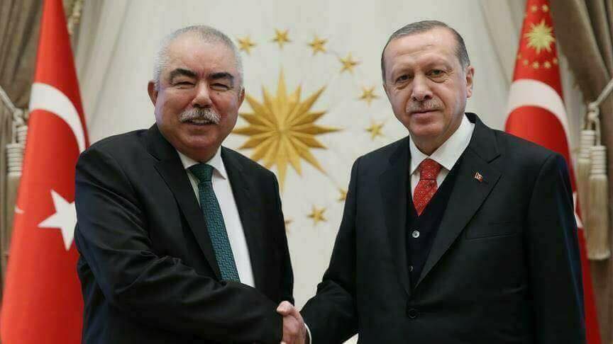 دوستم در دیدار با اردوغان: ائتلاف نجات در انتخابات آینده نقش بسزایی خواهد داشت
