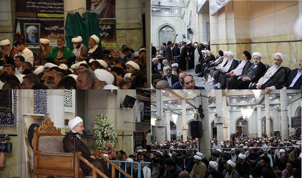 مراسم بزرگداشت آیت الله محقق کابلی (ره) از سوی امام خامنه ای در مسجد اعظم قم برگزار شد +تصاویر