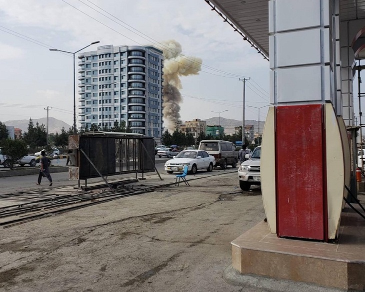 انفجار نیرومند در سرک میدان هوایی - چهارراهی شهید کابل