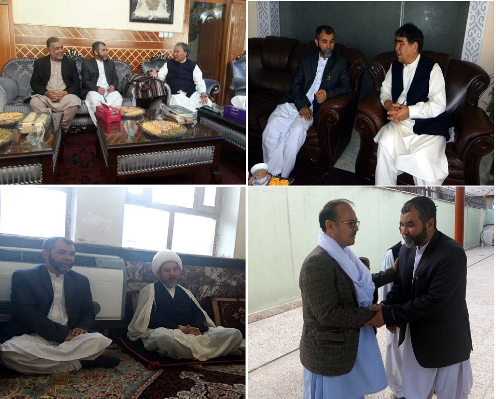 گزارش تصویری دیدار ایام عید دبیرکل حزب رفاه ملی با بزرگان، رهبران احزاب سیاسی، متنفذین مردم در کابل 