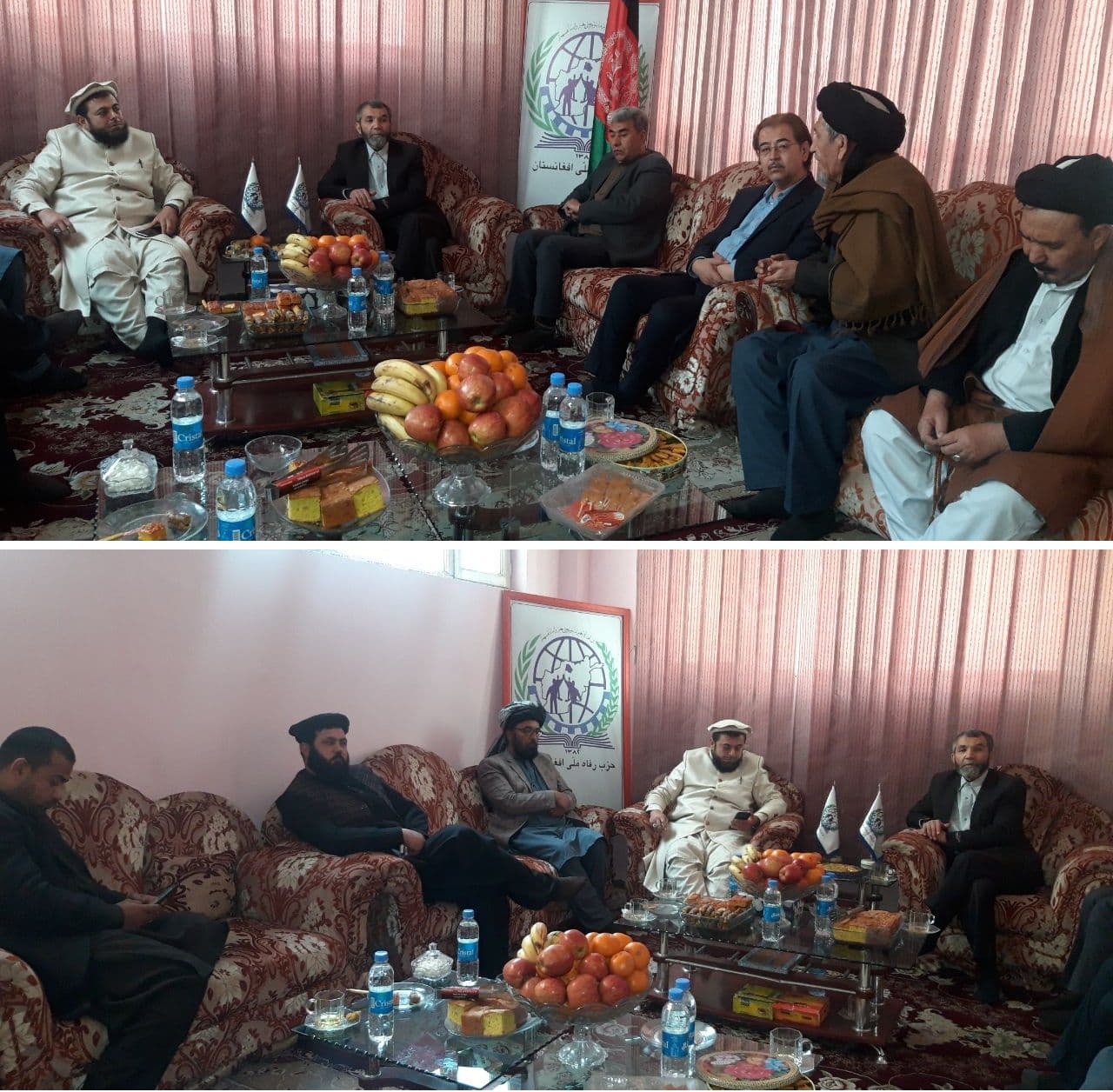 گزارش تصویری دیدار وزیر پیشین ارشاد حج و اوقاف با دبیر کل حزب رفاه ملی افغانستان
