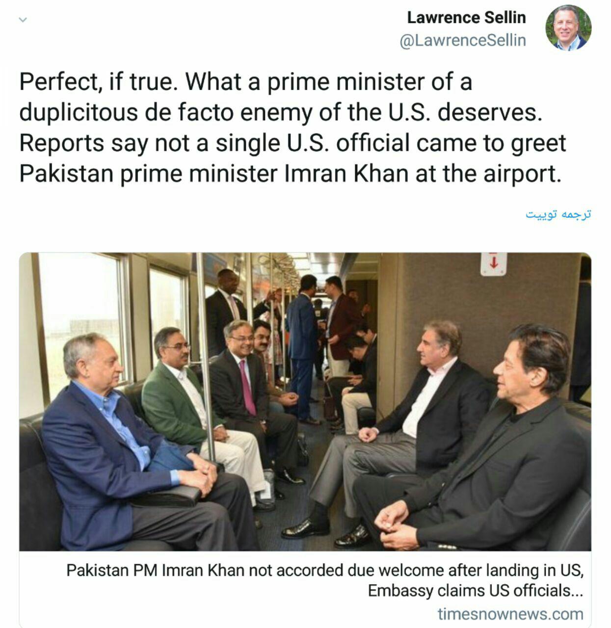 عدم استقبال مقامات امریکایی از ‏عمران خان در واشنگتن