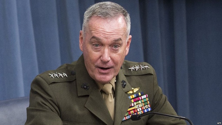 رئیس ستاد مشترک ارتش امریکا: اولویت اول تضمین امنیت و ثبات در افغانستان نیست