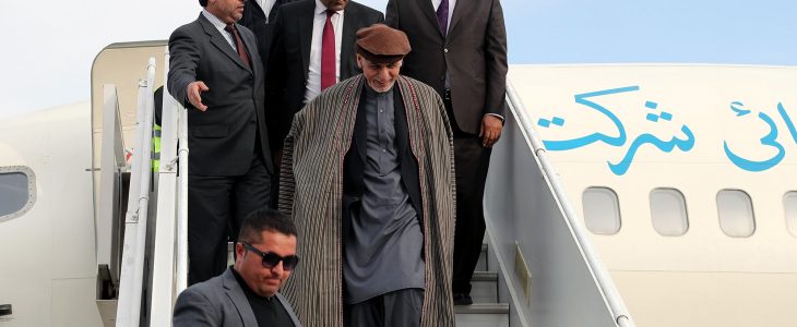  رییس‎جمهور برای آغاز کار عملی پروژۀ تاپی در کشور وارد هرات شد
