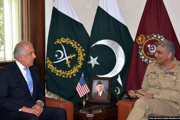 خلیلزاد به پاکستان رفت و با جنرال «قمر جاوید باجوا» فرمانده ارتش این کشور دیدار کرد