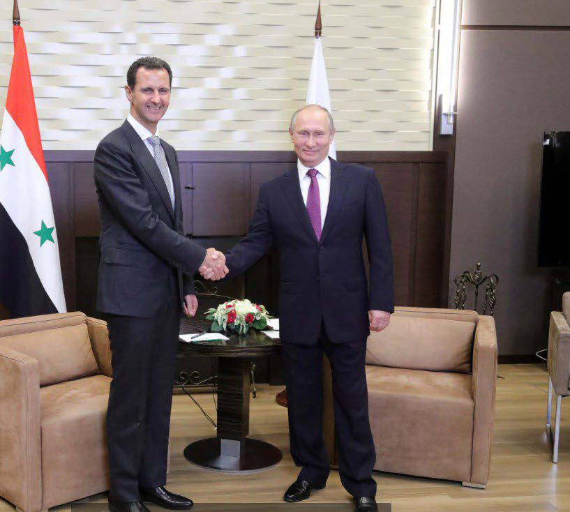دیدار و گفت وگوی پوتین و اسد در سوچی (+ تصاویر)