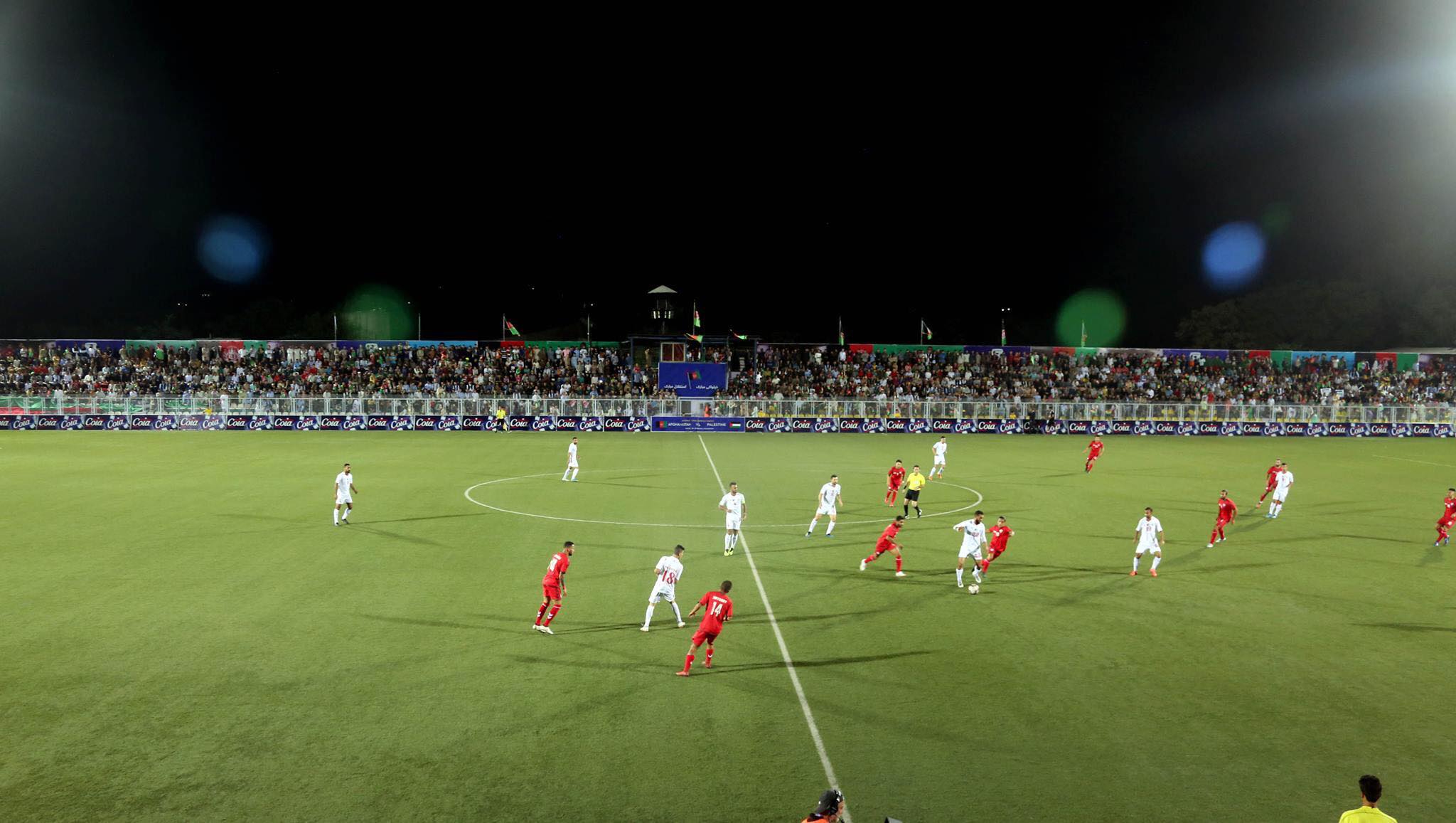 بازی فوتبال میان افغانستان و فلسطین بدون گل پایان  یافت 