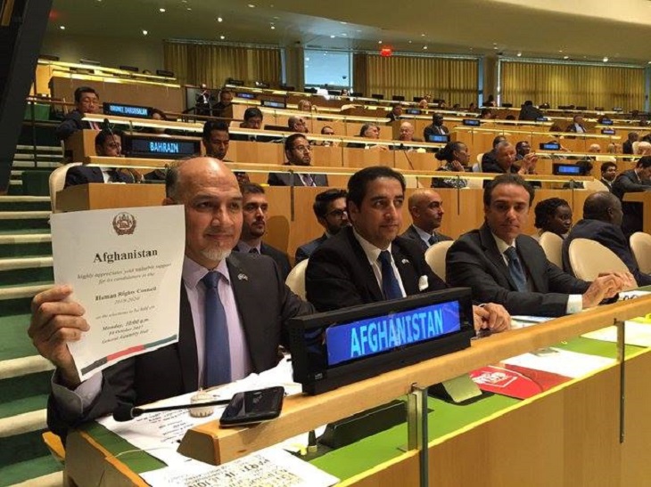 افغانستان برای نخستین بار عضویت شورای حقوق بشر سازمان ملل را کسب کرد