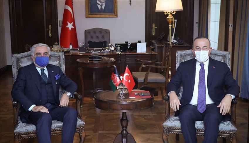 عبدالله با مولود چاوش اغلو وزیر امورخارجه  ترکیه در آنکارا دیدار کردند