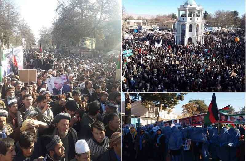 ادامه اعتراضات هواداران تیم ثبات و همگرایی در ولایات تخار و فاریاب 