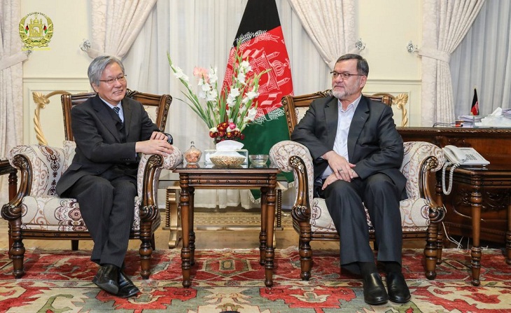 دیدار نماینده خاص سرمنشی ملل متحد در امور افغانستان با معاون دوم رئیس جمهور