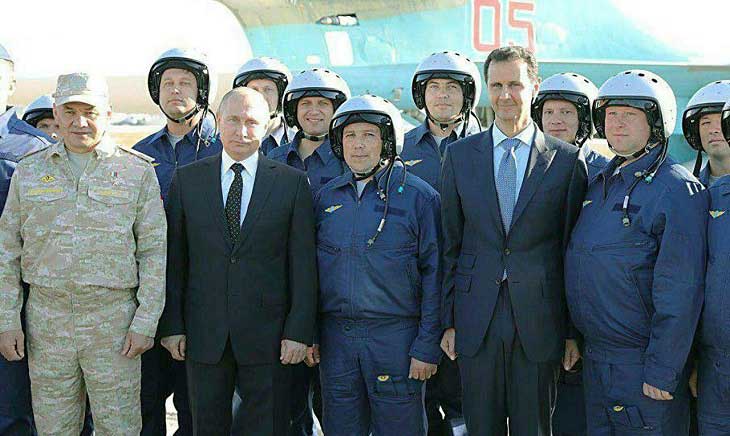ولادمیر پوتین رئیس جمهور روسیه دستور خروج نیروهای روسی از سوریه را صادر کرد