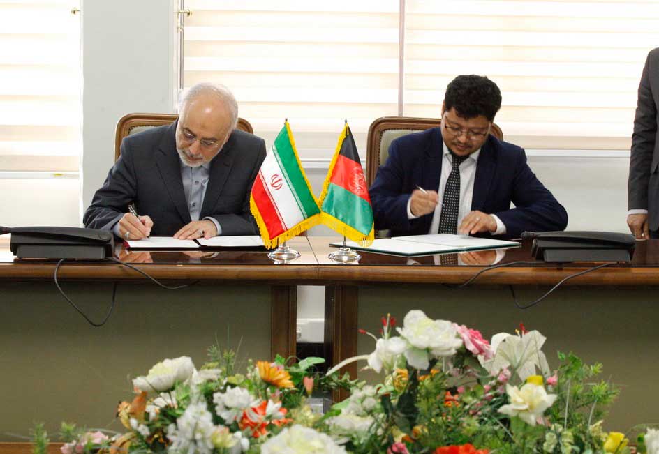امضای تفاهم نامه همکاری های صلح آمیز هسته ای میان افغانستان و ایران