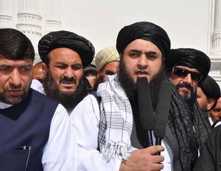 استقبال طالبان و ارگ از پسر مولوى نبى (عکس)