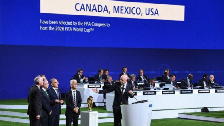 ایالات متحده آمریکا، مکزیک و کانادا مشترکا به عنوان میزبان جام جهانی 2026 انتخاب شدند