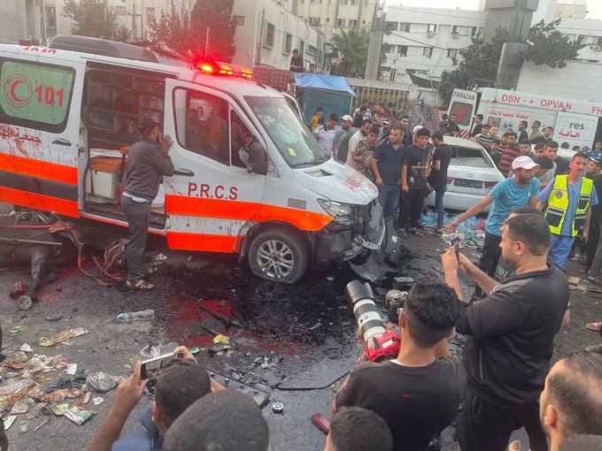 جنایتی دیگر از رژیم صهیونیستی: حمله به آمبولانس حامل زخمی ها در غزه 