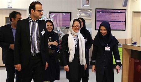 بازدید یک مقام کمیساریای عالی حقوق بشر از بیمارستان رضوی مشهد