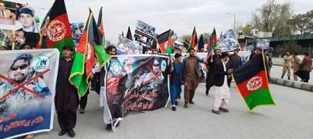  تظاهرات علیه علیپور و سرور دانش در کابل
