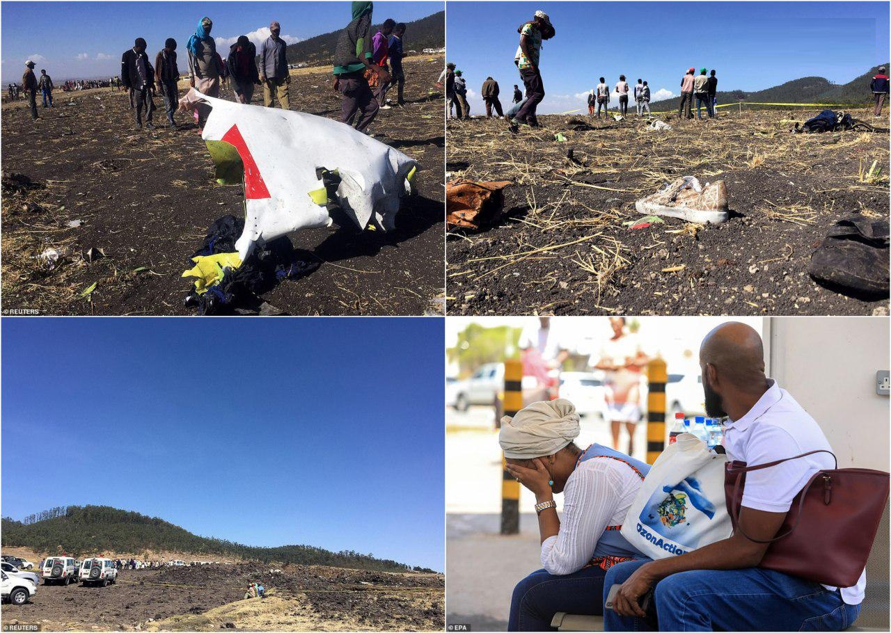 در سقوط یک هواپیما در اتیوپی تمامی 157 سرنشین آن کشته شدند