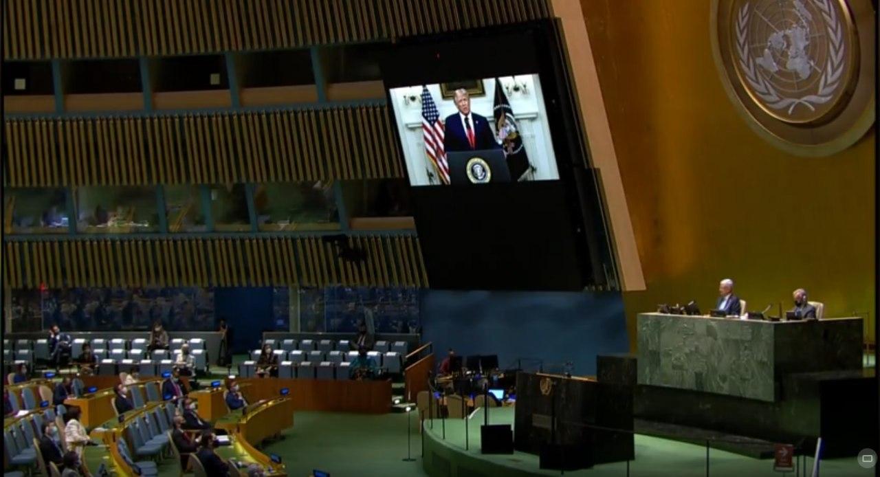 آغاز سخنرانی مجازی ترامپ در مجمع عمومی سازمان ملل