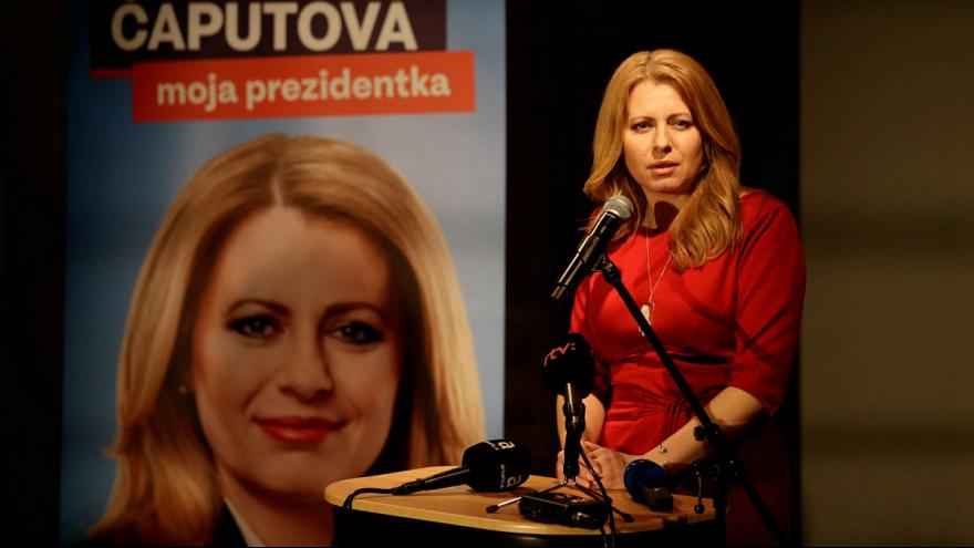 برای نخستین بار یک خانم برنده انتخابات ریاست جمهوری اسلواکی شد