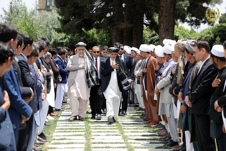 مراسم فاتحه‎خوانی آیت الله محقق کابلی در ارگ ریاست جمهوری برگزارشد