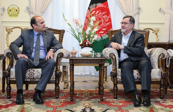 سرپرست سفارت کشور ترکمنستان مقیم کابل، با معاون رئیس جمهور دیدار کرد