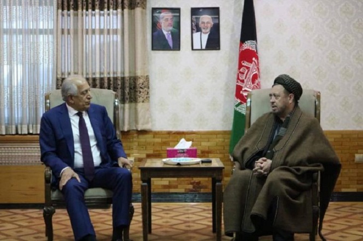محمد محقق در دیدار با خلیل زاد: صلح و آتش بس با طالبان باید فراگیر باشد
