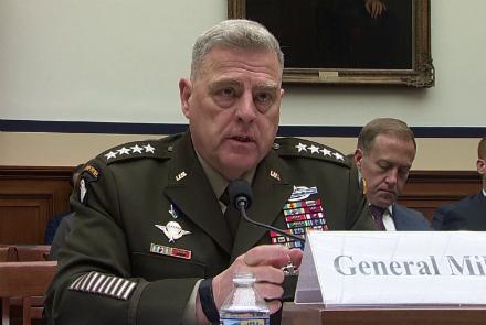  جنرال میلی: حضور نیروهای امریکایی درافغانستان وابسته به شرایط است 