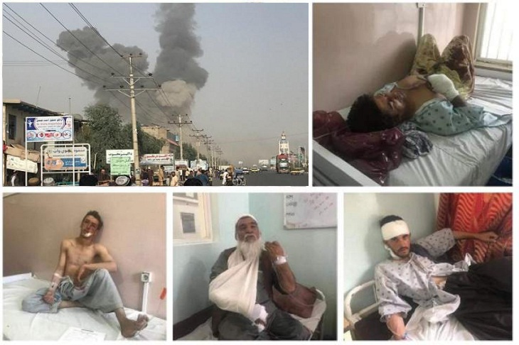 حمله تروریستی بر فرماندهی پولیس قندهار 100 شهید و زخمی برجای گذاشت