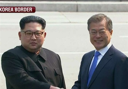 سران دو کره دیدار کردند/ اون: تاریخ از امروز دوباره آغاز شده است 