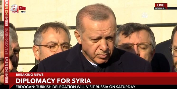 اردوغان: اگر تروریست ها از شمال سوریه بروند، دیگر کاری در آنجا نداریم