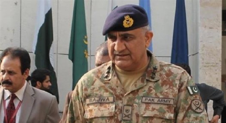 رئیس ارتش پاکستان به هدف اشتراک در نشست مشترک امنیتی به کابل رسید