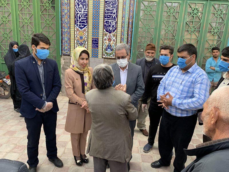 بازدید مدیر کل امور اتباع و مهاجرین خارجی استانداری کرمان از روند توزیع بسته های بهداشتی، به خانوار های آسیب پذیر افغانستانی