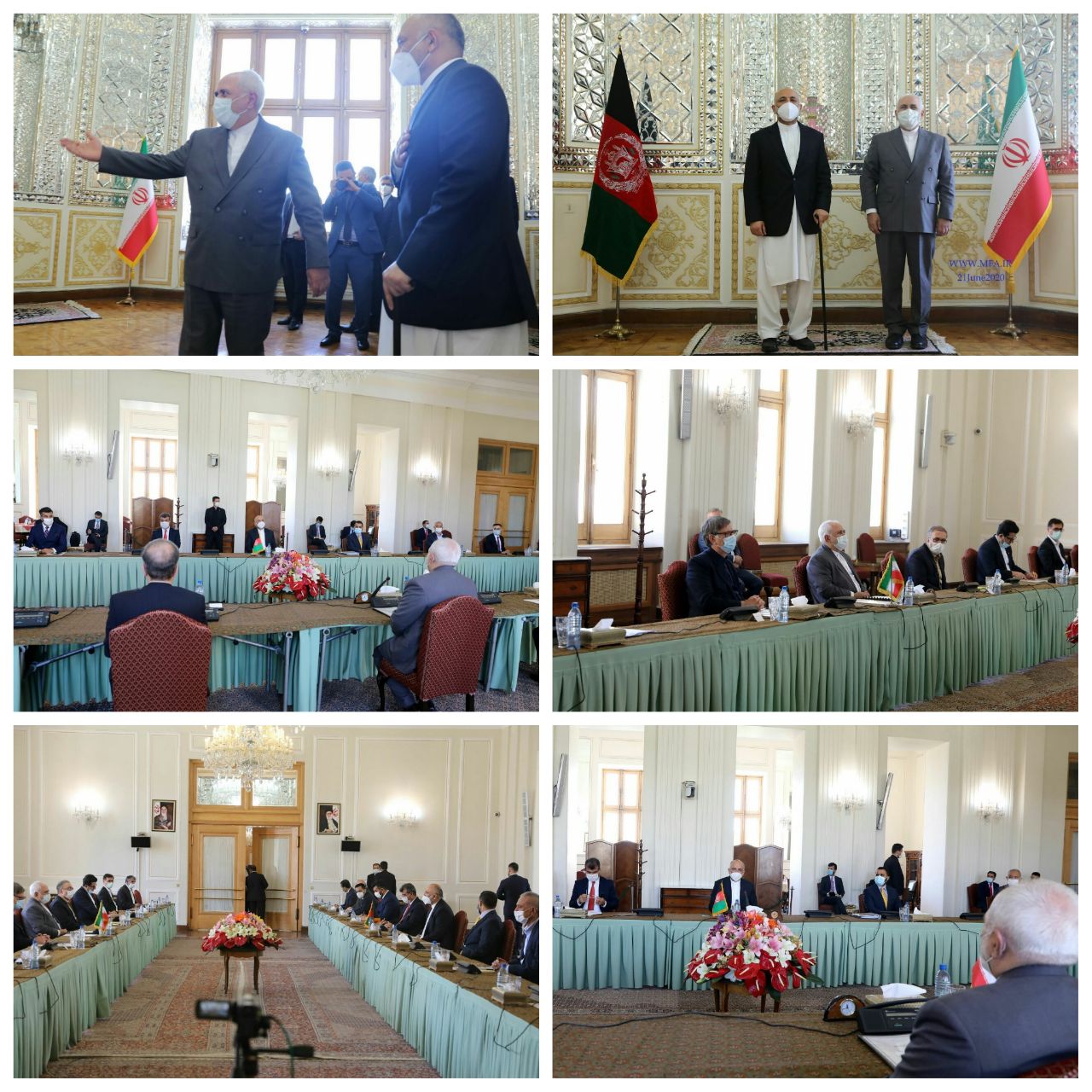 تصاویر دیدار سرپرست وزارت امور خارجه کشورمان با وزیر امور خارجه ایران در تهران 