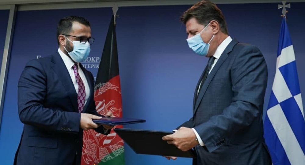 امضای یادداشت تفاهم مشورت های سیاسی میان افغانستان و یونان