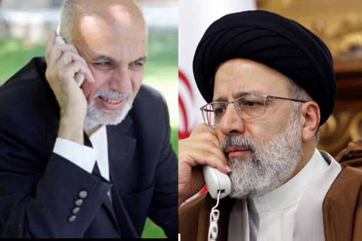  گفتگوی تلفنی رئیس جمهور غنی با رئیس جمهور منتخب ایران