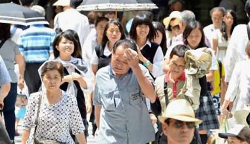 گرما در جاپان 57 نفر را به کام مرگ کشاند 