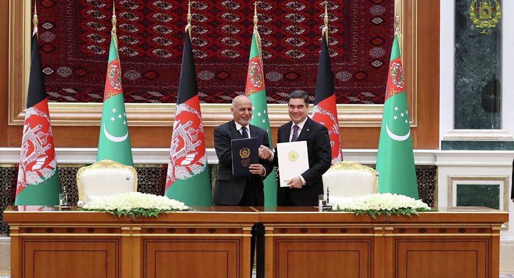 معاهده مشارکت استراتیژیک میان افغانستان و ترکمنستان امضا شد