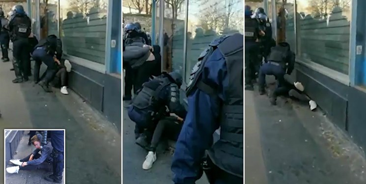 تصاویری که ماکرون نمی خواهد دیده شود؛ مشت آهنین پاریس به اعتراضات
