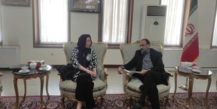 دیدار نماینده برنامه جهانی غذا با معاون سفیر ایران در کابل
