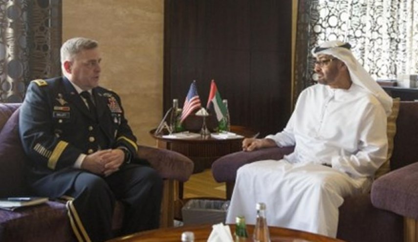  عالی ترین مقام نظامی آمریکا با ولی عهد ابوظبی دیدار کرد 