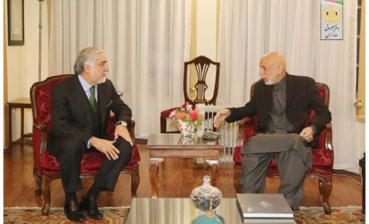 عبدالله در دیدار با کرزی روی تقویت روند صلح گفتگو کرد